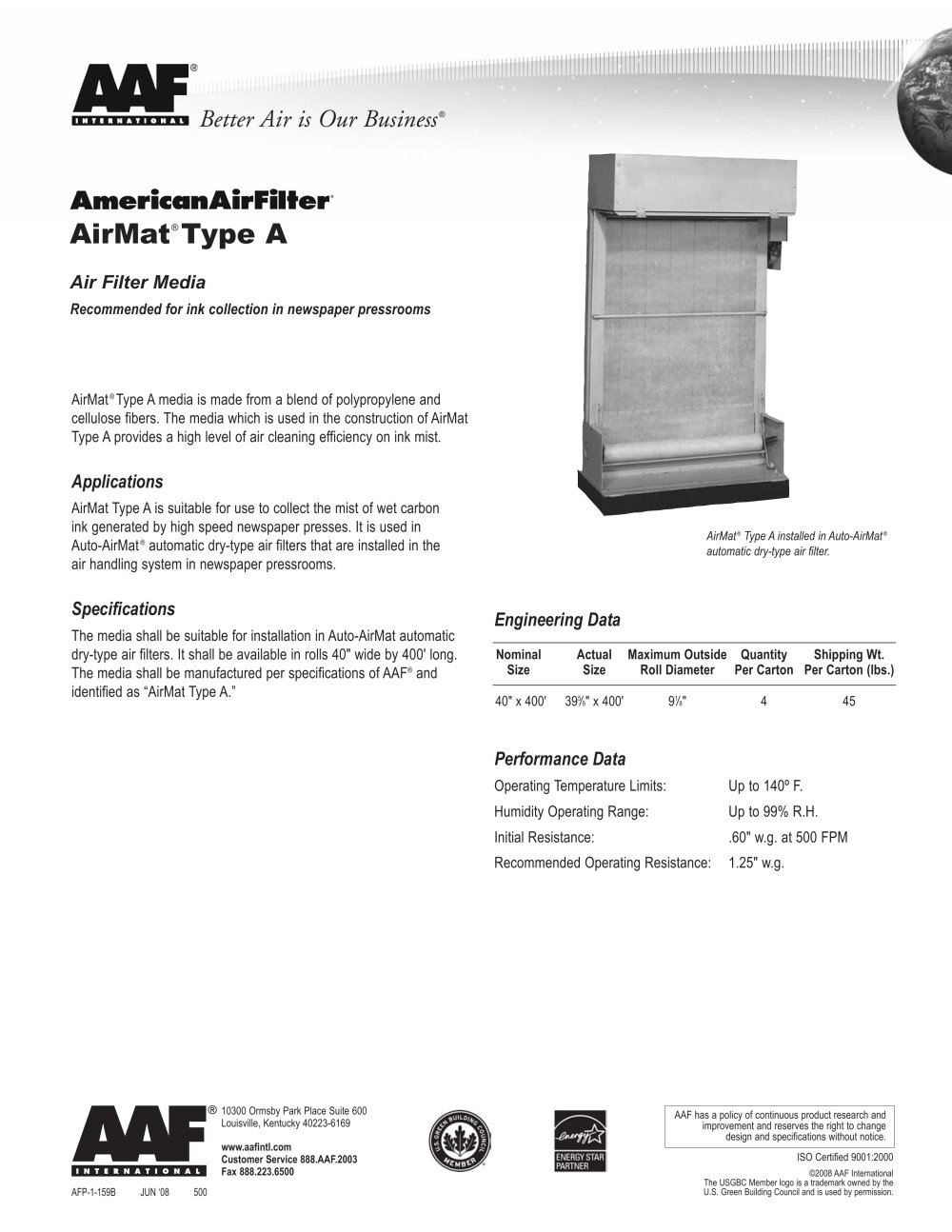 AirMat Type A - AAF International