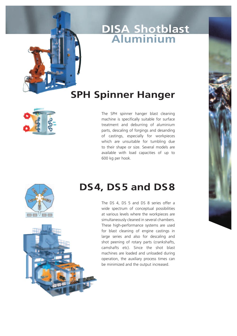 Aluminium shot blasting - DISA