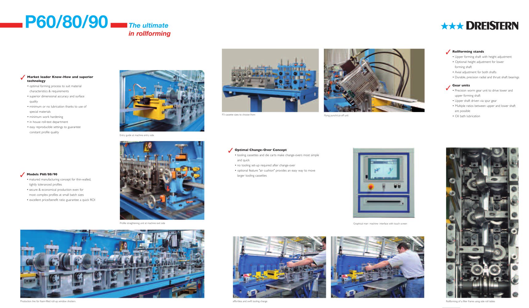 Dreistern Rollforming machines - P60/80/90 - DREISTERN