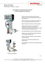 Automatic strip brazing feeding device