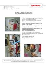 Bench type spot welder strands on microswitch
