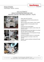 Half-automatic induction brazing machine