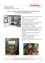 Half-automatic induction brazing machine