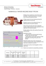 Horizontal numerical welding head type RN