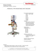 Pedestal type spot welder