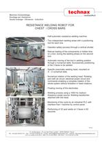 Resistance welding robot for chest / cross bars