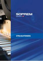 Brochure strip straightener
