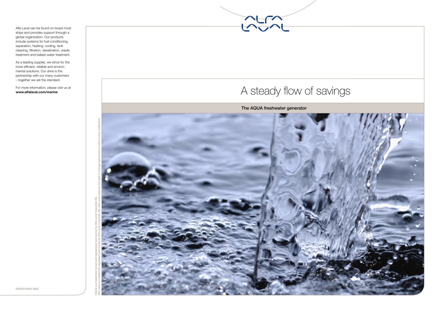 A steady flow of savings - The AQUA freshwater generator - Alfa Laval