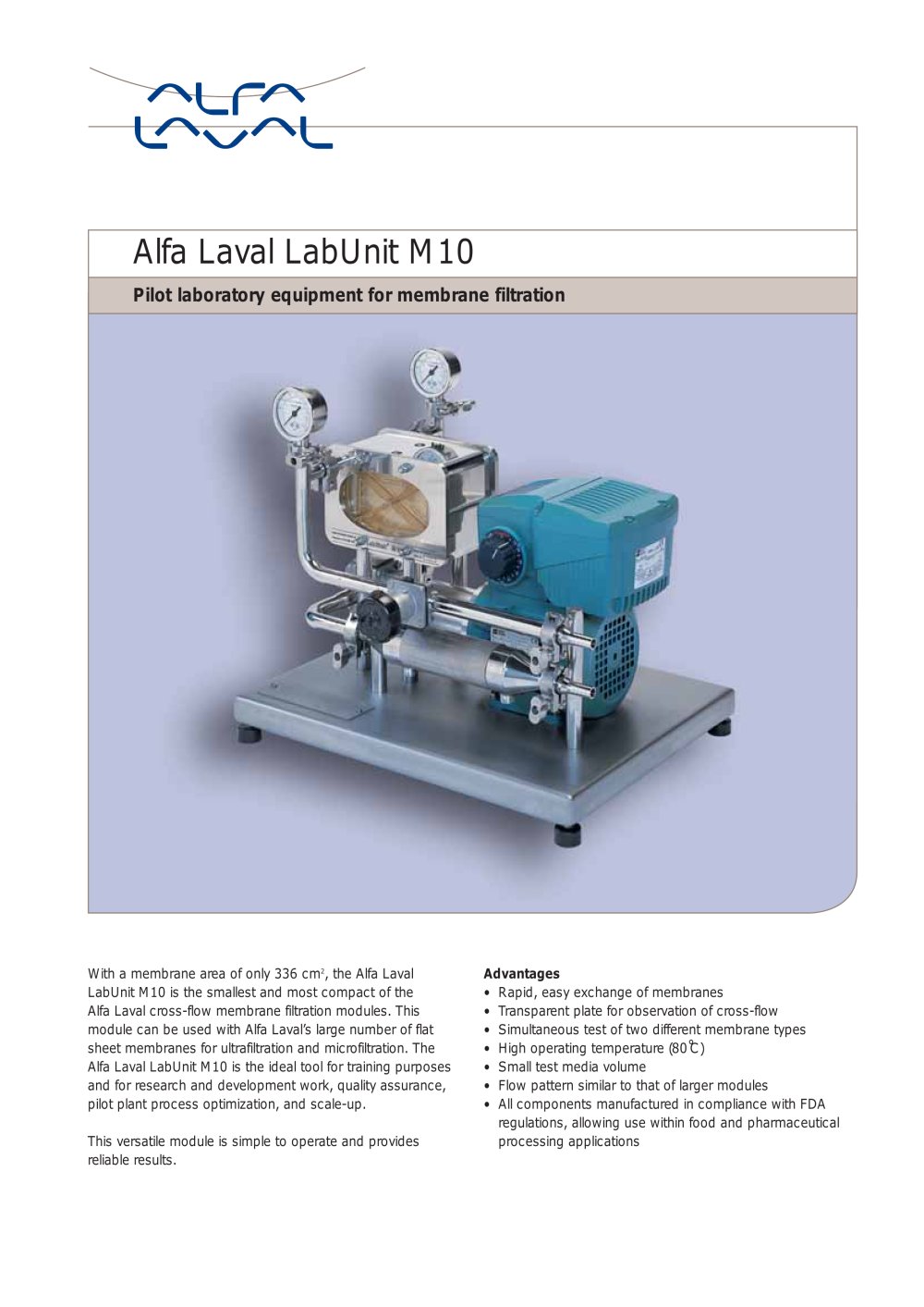 Alfa Laval LabUnit M10 - Alfa Laval