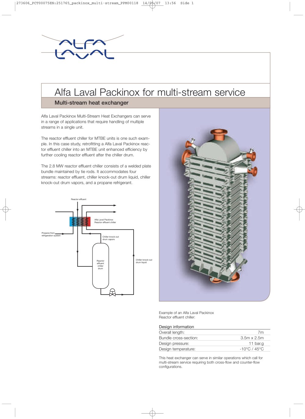Alfa Laval Packinox for multi-stream service - Alfa Laval