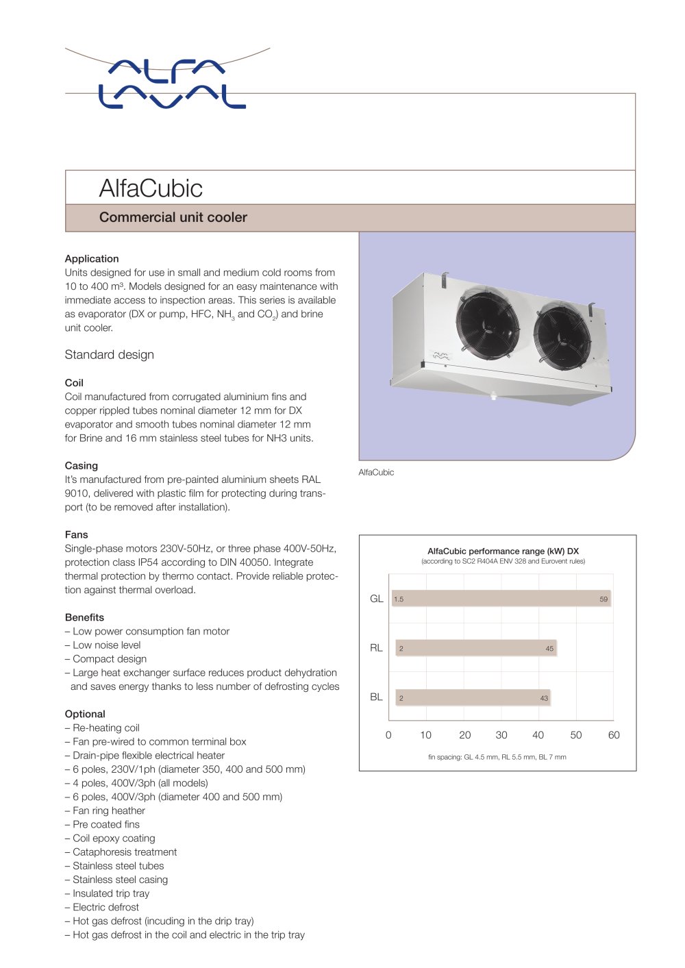 AlfaCubic - Commercial unit cooler - Alfa Laval