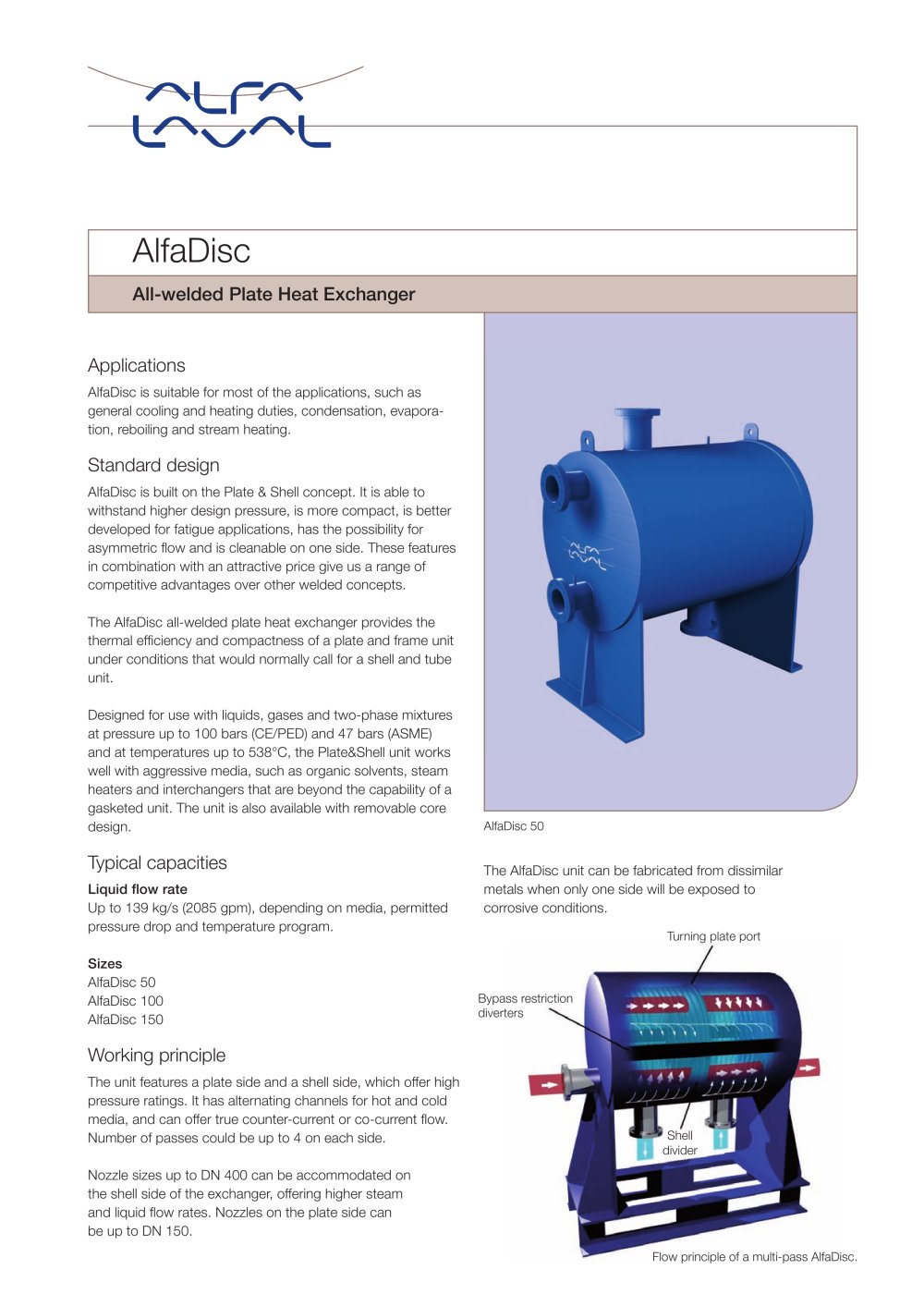 AlfaDisc - All-welded Plate Heat Exchanger - Alfa Laval