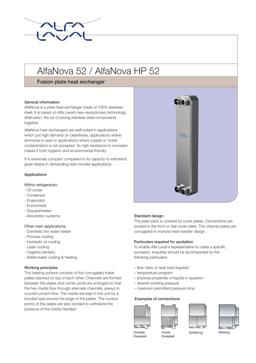 AlfaNova 52 / AlfaNova HP 52 - Alfa Laval