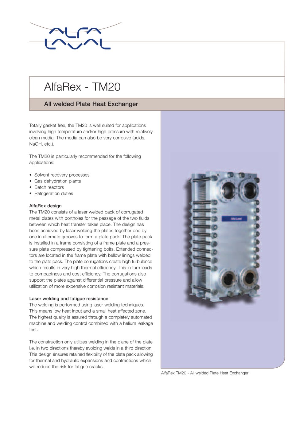 AlfaRex - TM20 - Alfa Laval