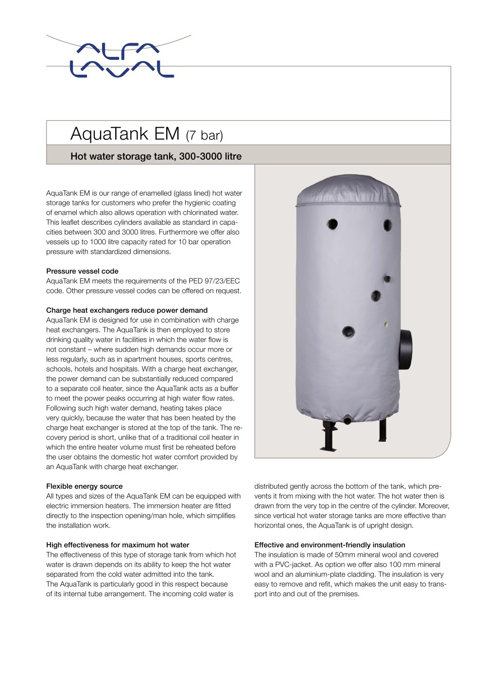 AquaTank EM (7bar) - Alfa Laval