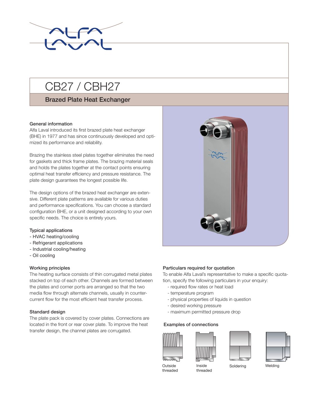 CB27 / CBH27 - Alfa Laval