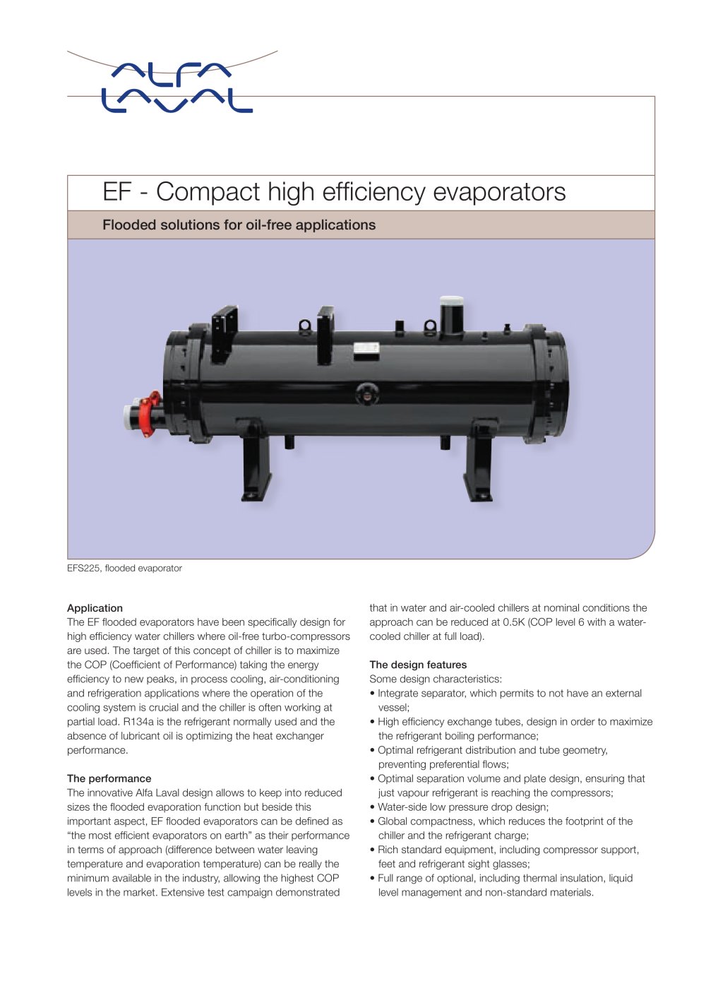 EF - Compact high efficiency evaporator - Alfa Laval