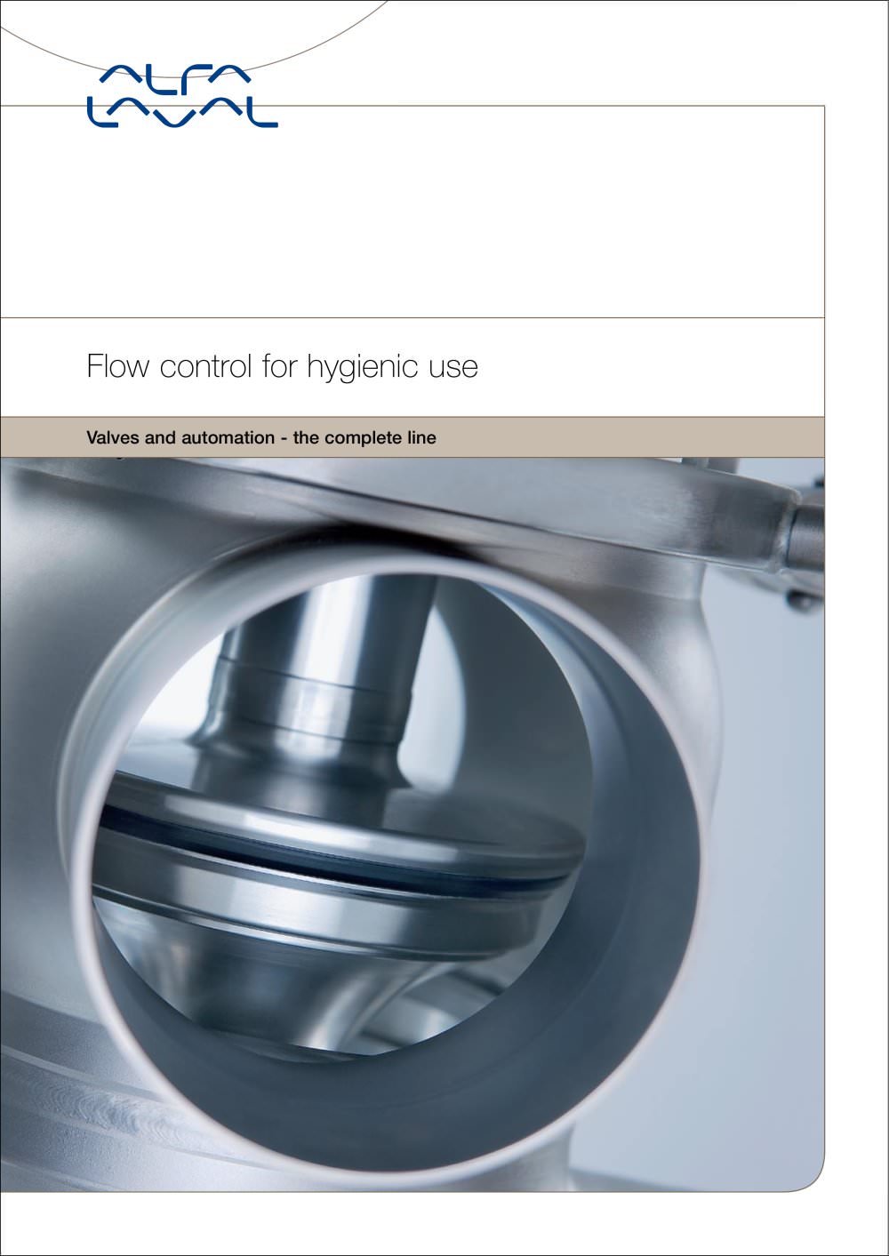 Flow control for hygienic use - Valves and automation - the complete line - Alfa Laval