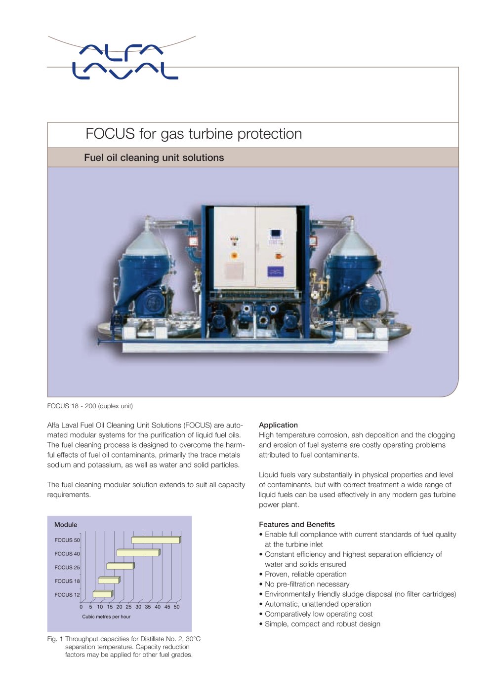 Focus - fuel oil cleaning unit - Alfa Laval