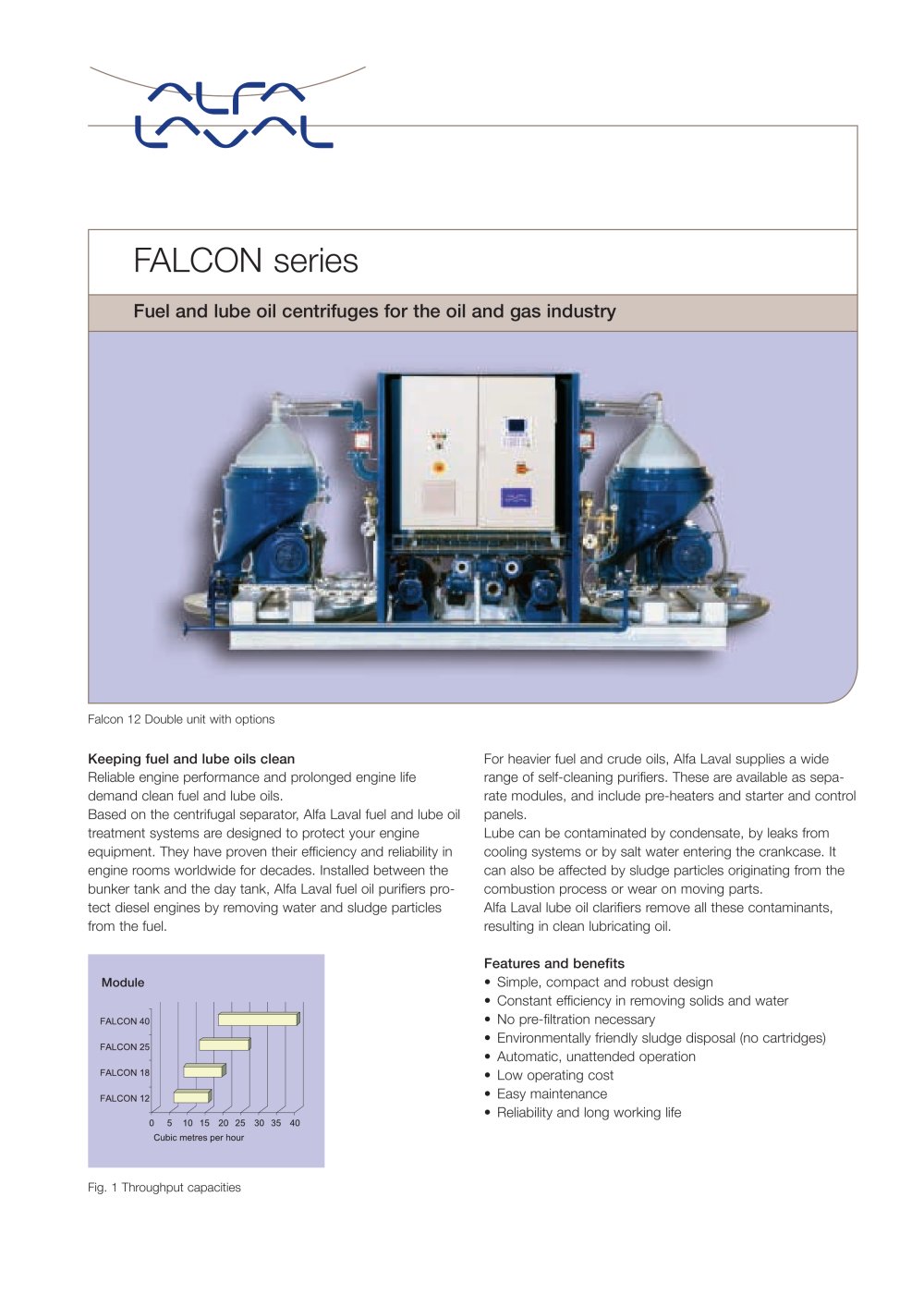 Fuel and lube oil centrifuges for the oil and gas industry - Alfa Laval
