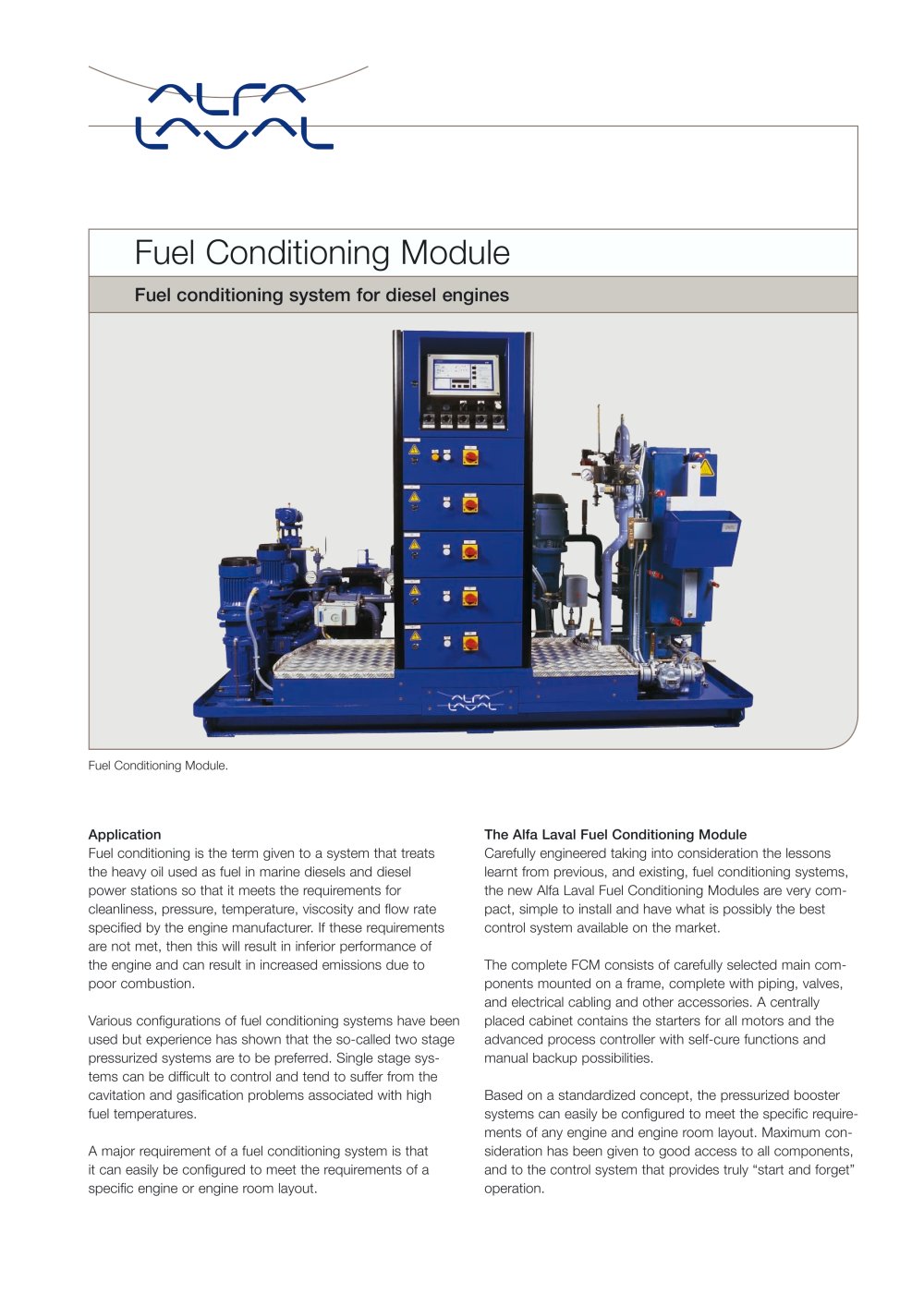 Fuel Conditioning Module - Alfa Laval