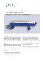 High-performance decanter centrifuge for DDGS production