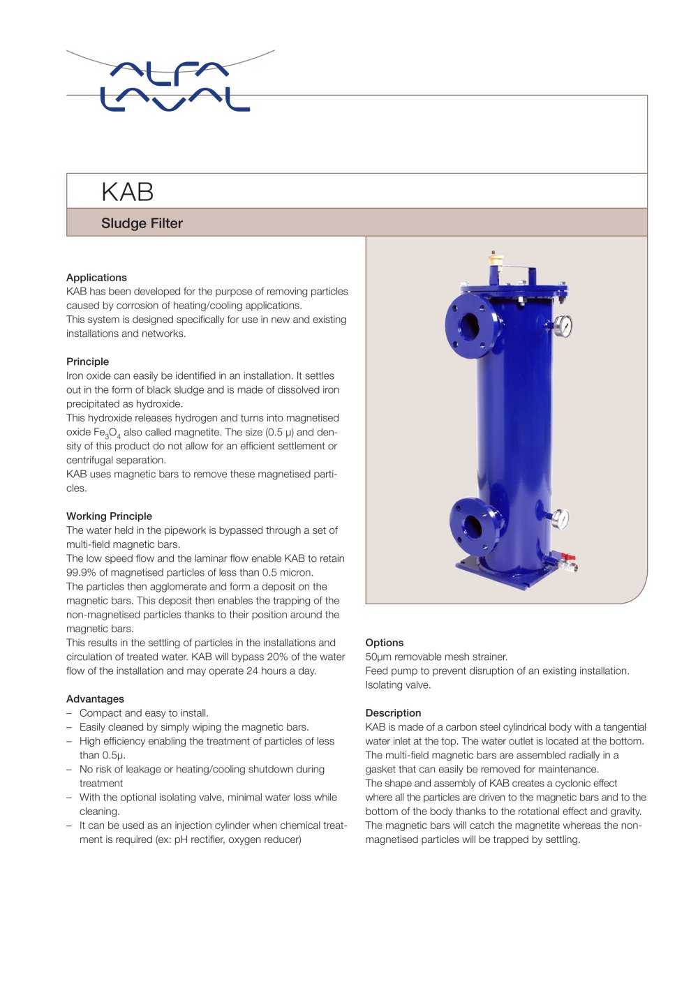 KAB - Sludge filter - Alfa Laval