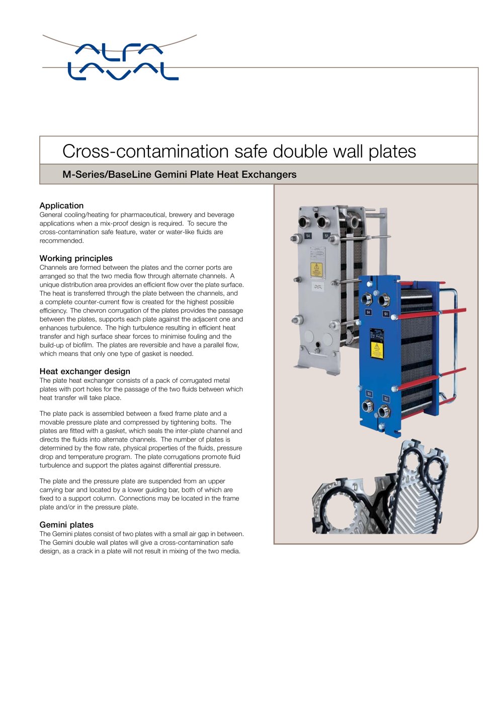 M-Series- BaseLine Gemini Plate Heat Exchanger - Alfa Laval