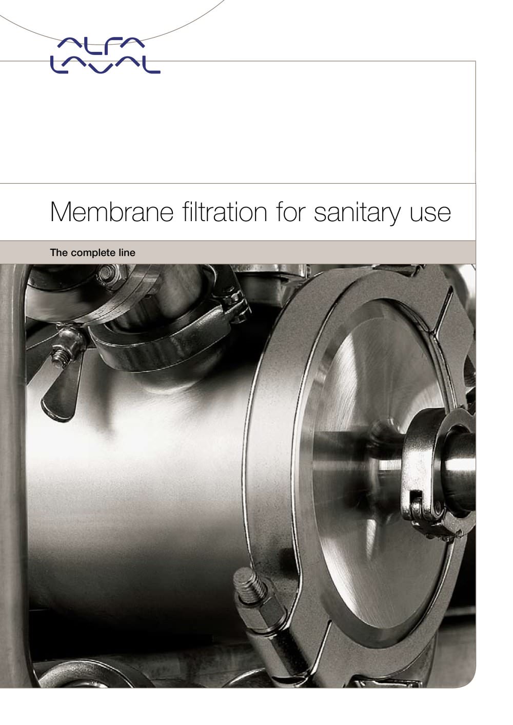 Membrane filtration for sanitary use - the complete line - Alfa Laval
