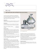 PX 110 Disc stack centrifuge