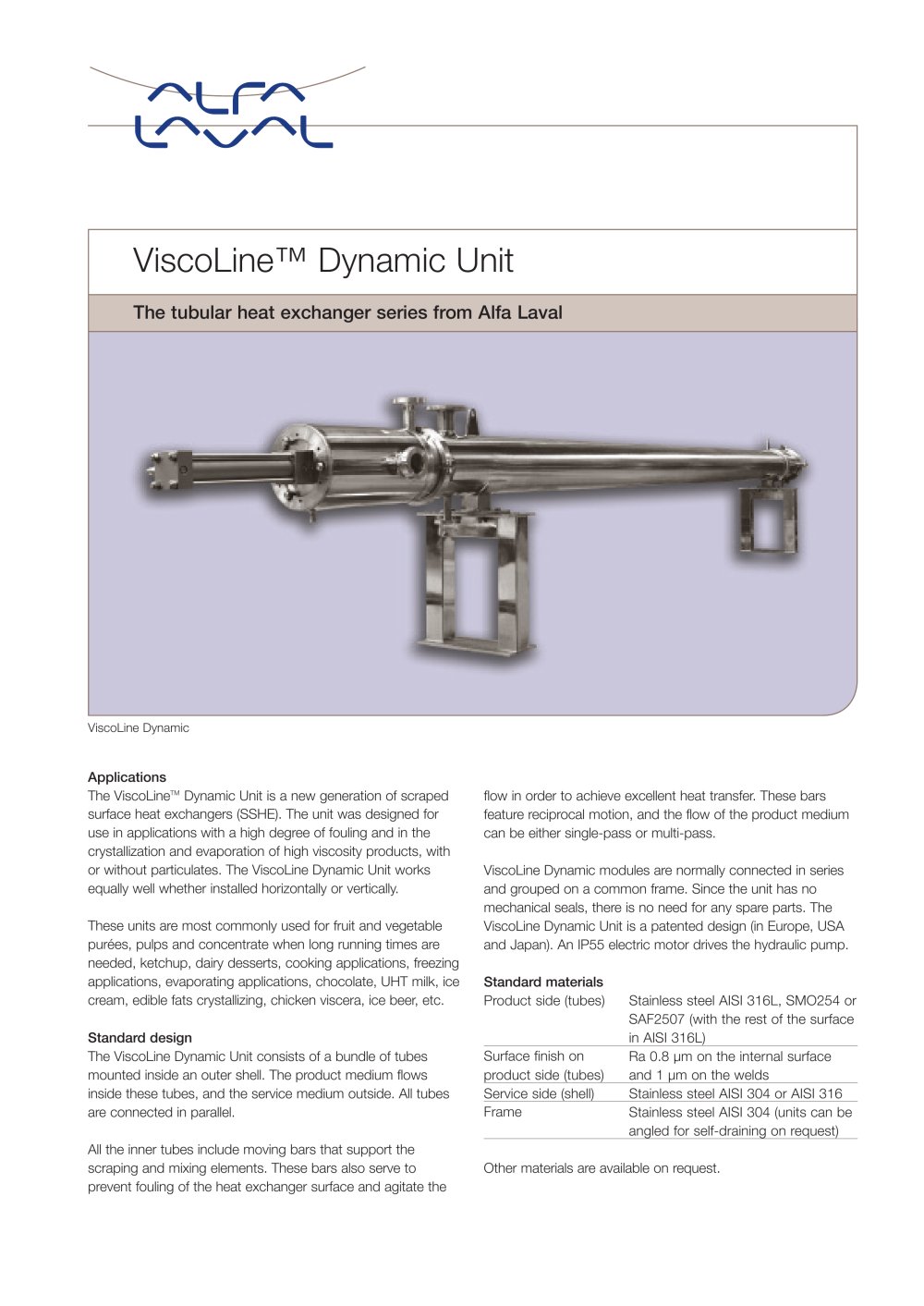 ViscoLine Dynamic Unit - Alfa Laval