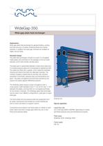Wide-gap plate heat exchanger