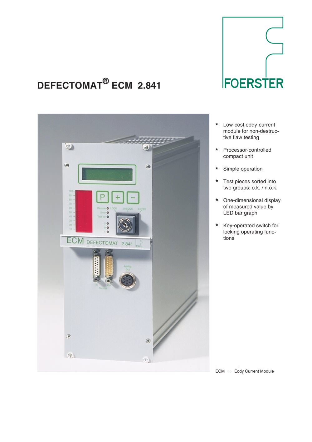 MAGNATEST ECM leaflet - Foerster Instruments