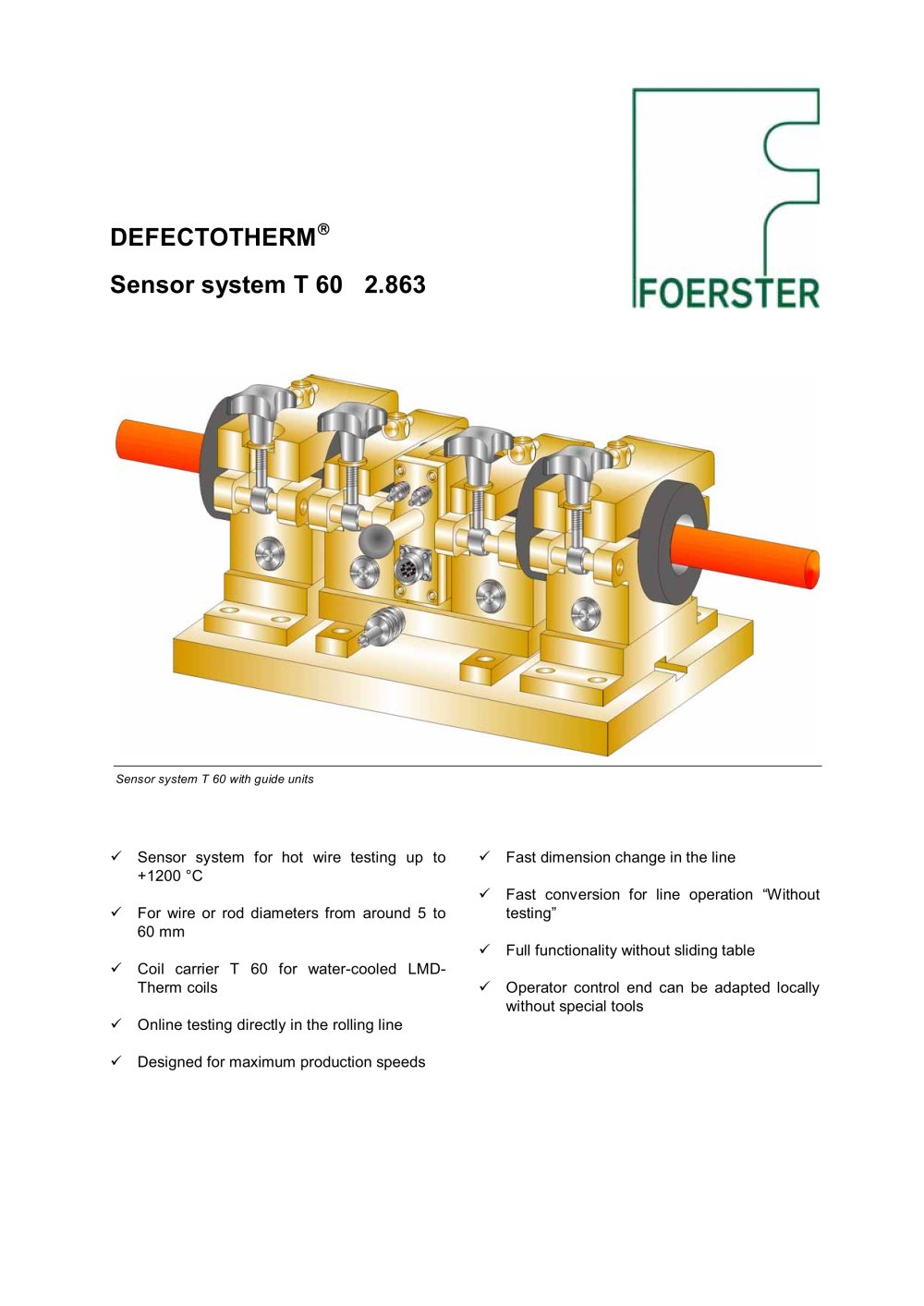 Sensor system T leaflet - Foerster Instruments