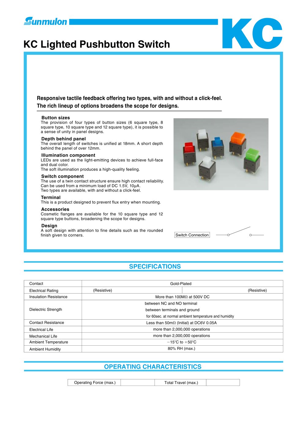 KC Lighted Pushbutton Switch - SUNMULON