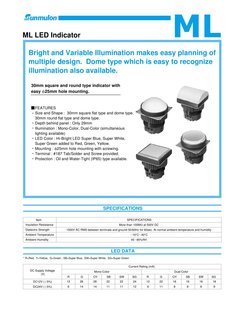 ML LED Indicator - SUNMULON