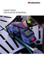 Orgapack - Battery-powered hand tools for plastic strapping Brochure.