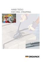 Orgapack - Range of manually and pneumatically operated hand  tools for steel strapping
