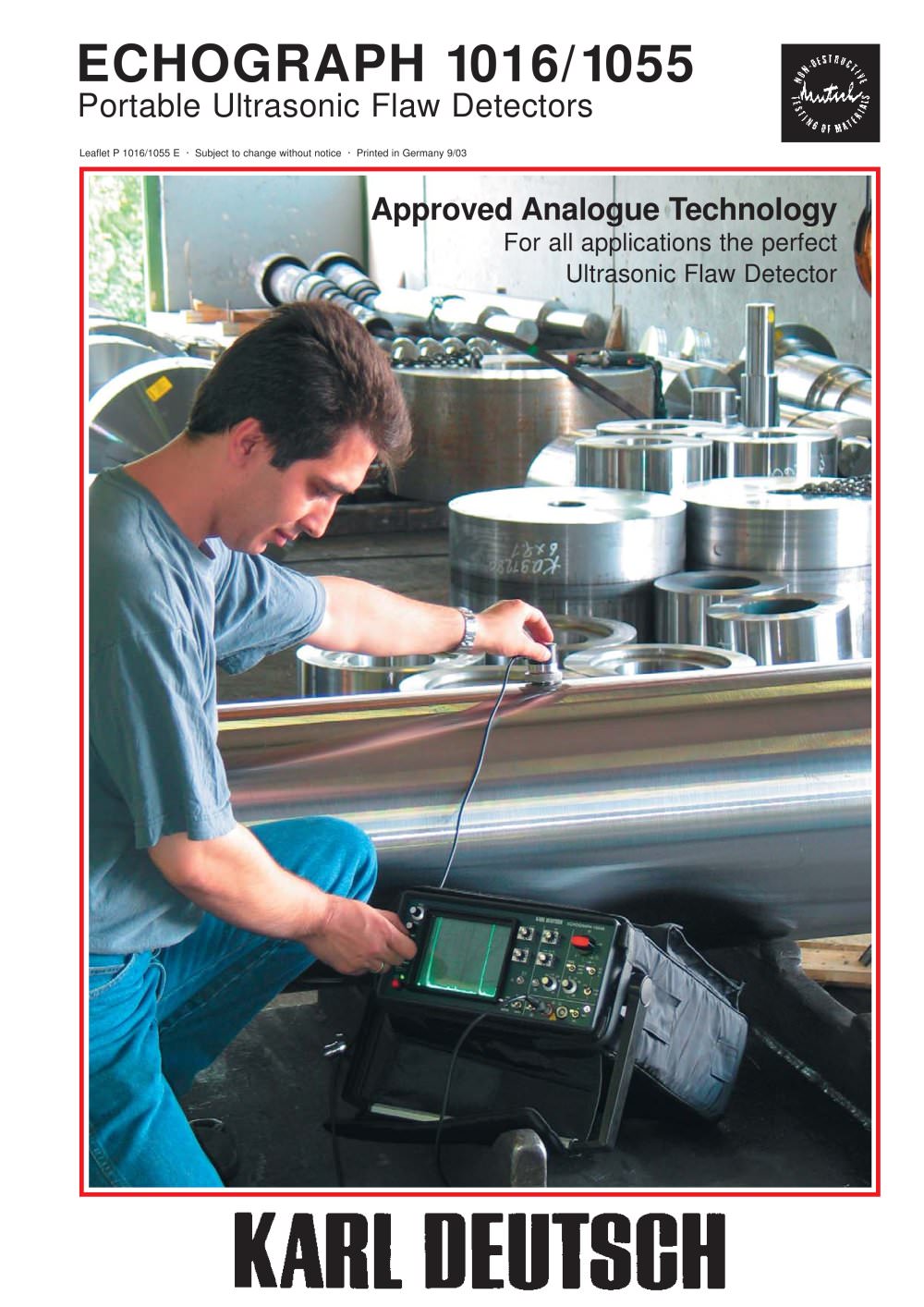 Ultrasonic Flaw Detectors (analog) - KARL DEUTSCH