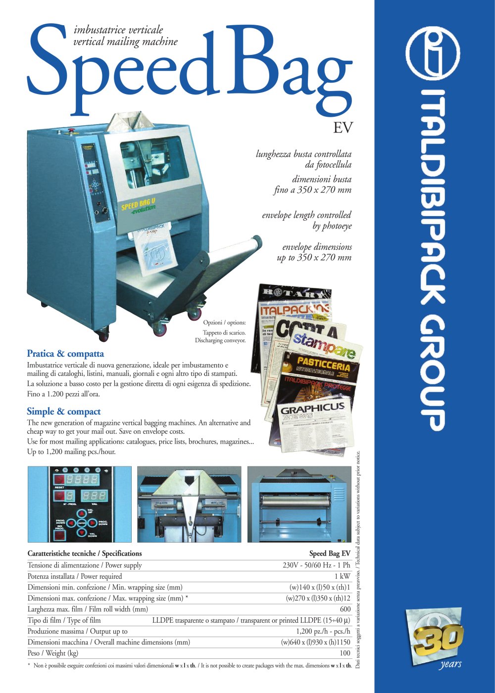 SPEEDBAG: bagging systems - ITALDIBIPACK