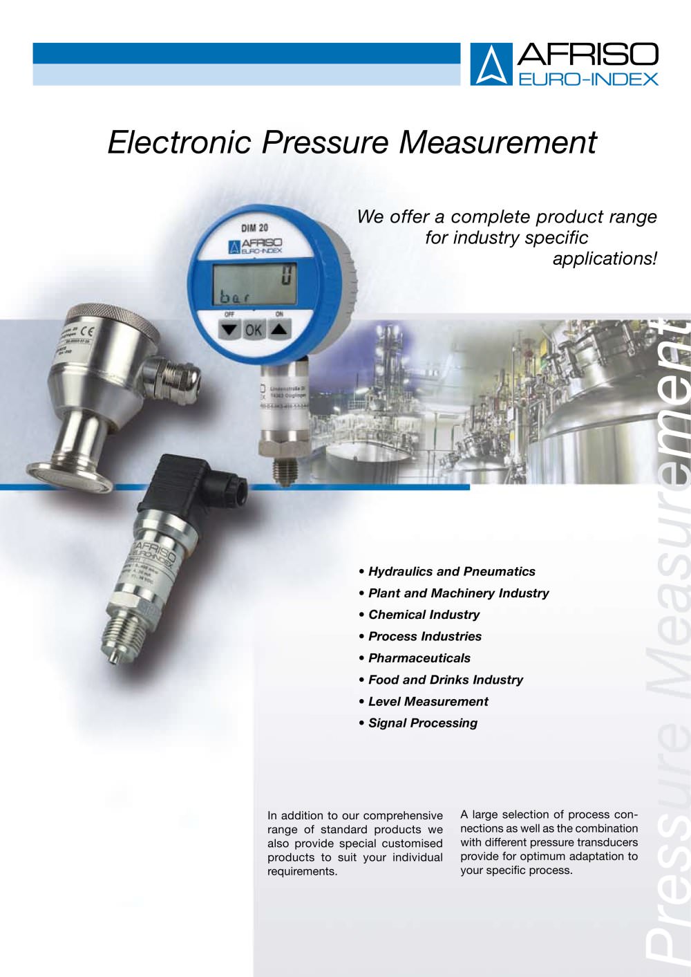 Electronic Pressure Measurement - AFRISO-EURO-INDEX