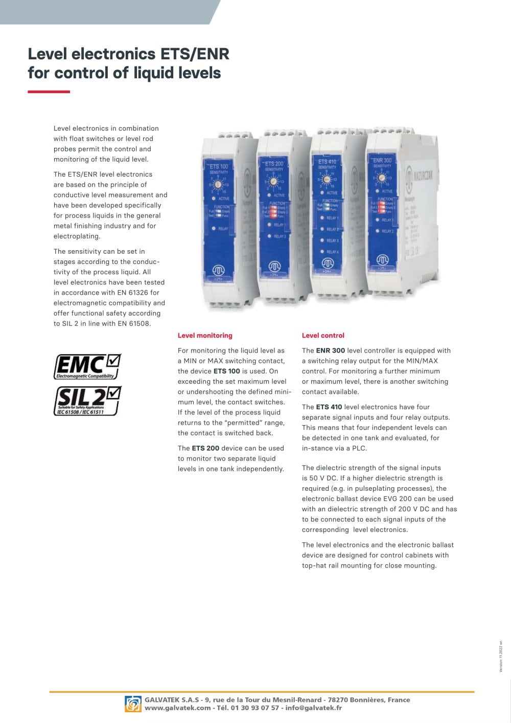 Controlling & monitoring - ENR - GALVATEK