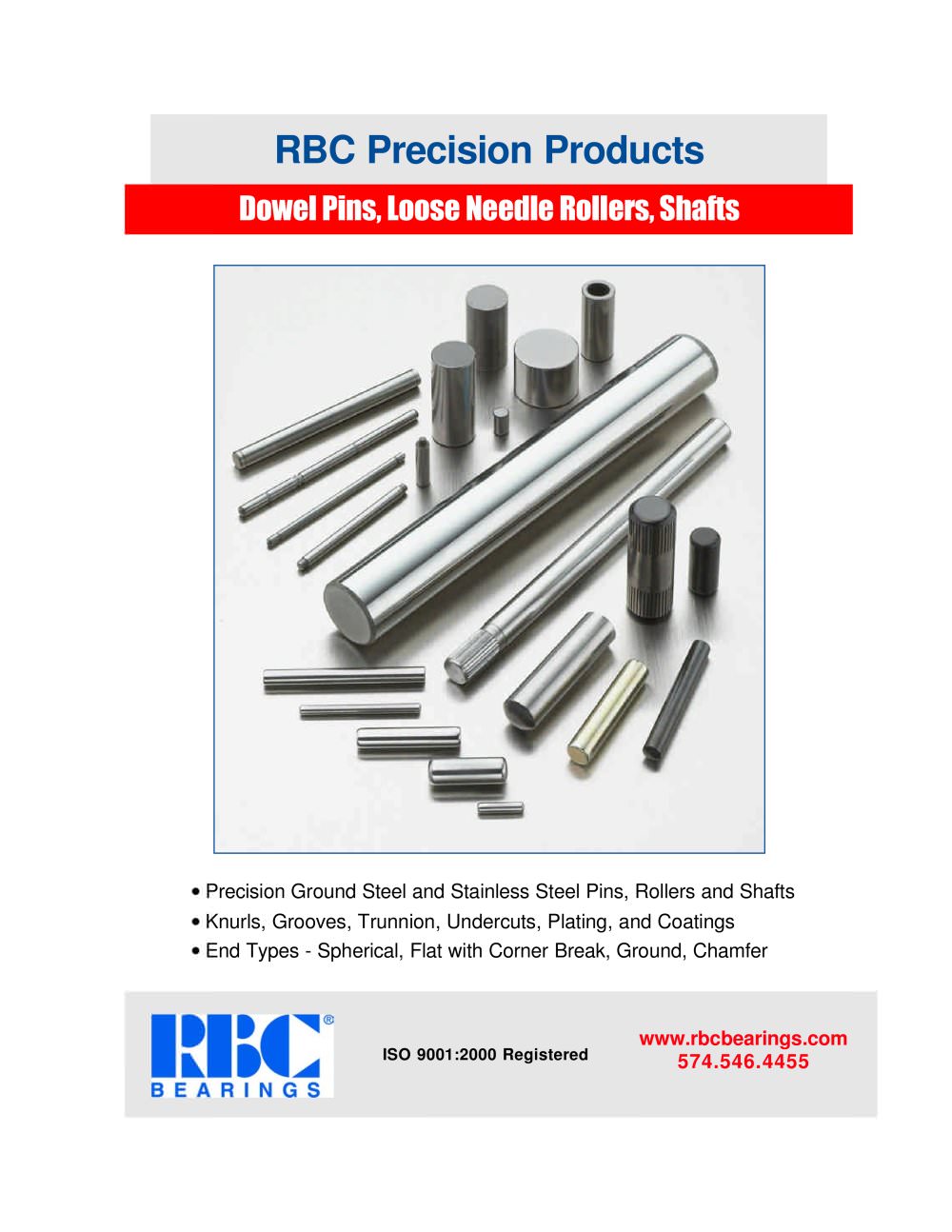 Dowel Pins, Loose Needle Rollers, Shafts - RBC Bearings