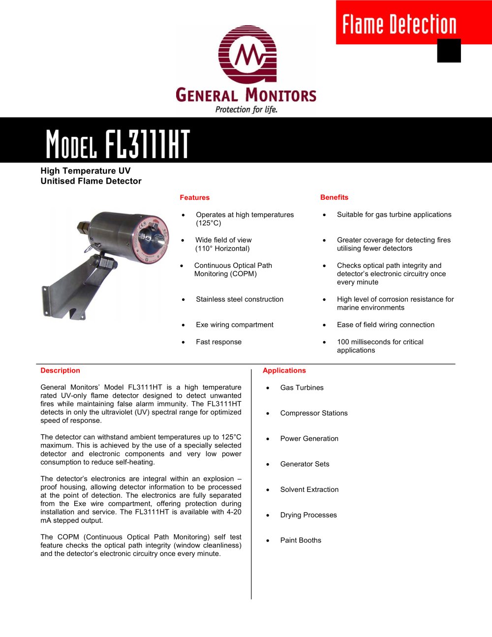 General Monitors - 41305, 3587, 4027, 3282, 3893