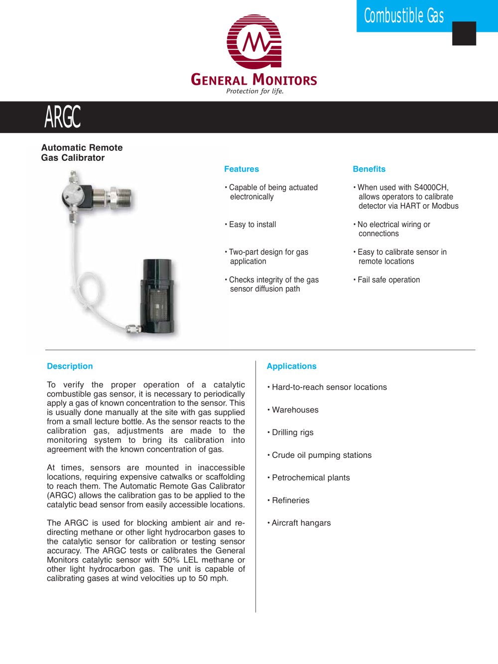 Automatic Remote Gas Calibrator (ARGC) - General Monitors