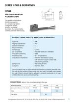 SUBMINIATURES MICROSWITCHES  OVERMOULED CABLES