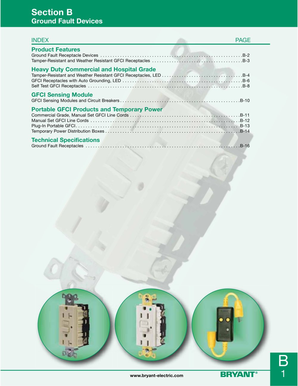 Ground Fault Devices - Bryant Electric