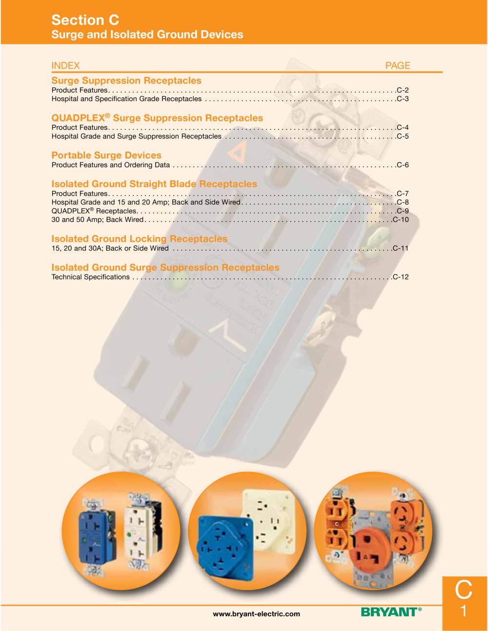 Surge and Isolated Ground Devices - Bryant Electric