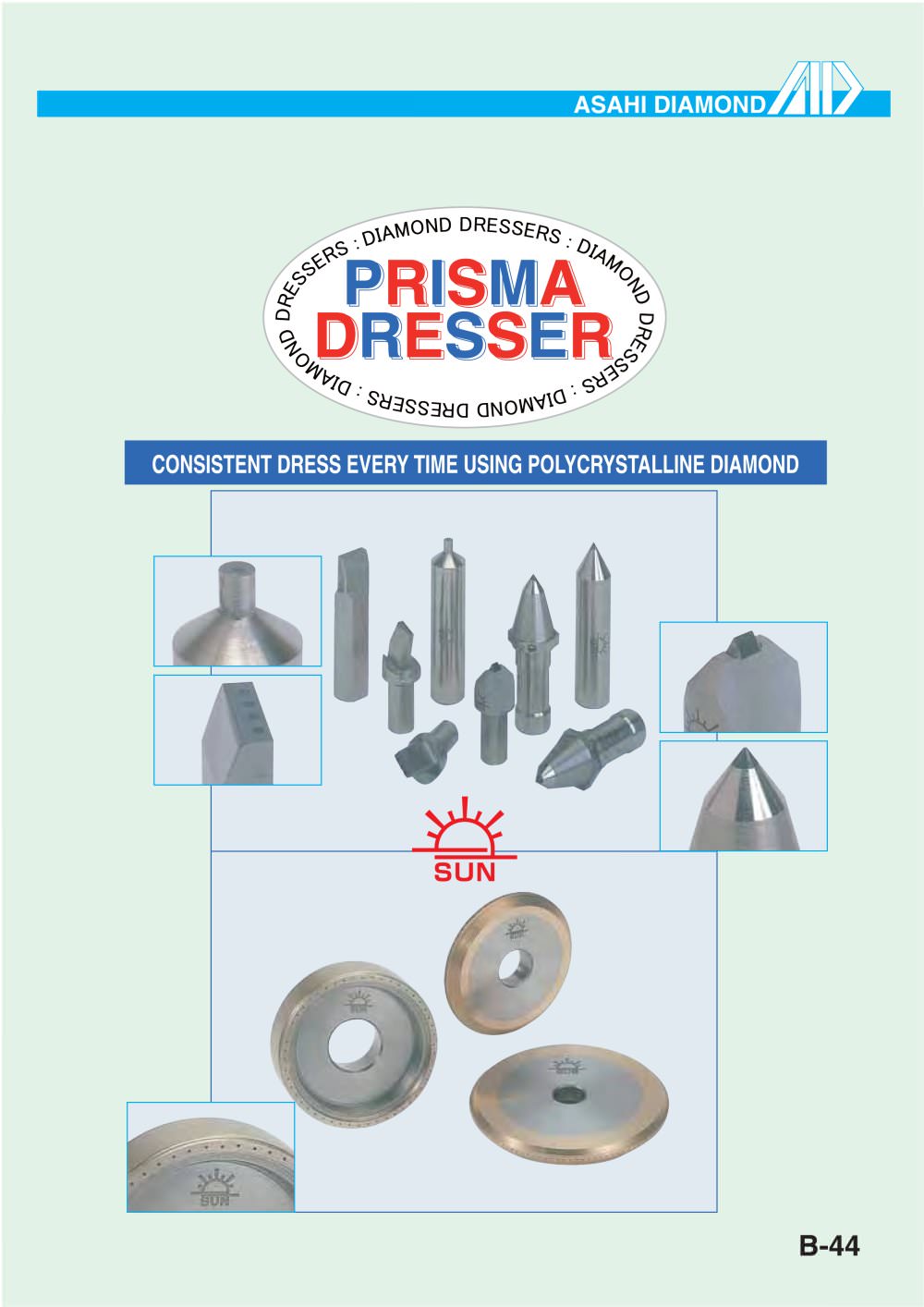 Polycrystalline diamond dressers - ASAHI Diamond