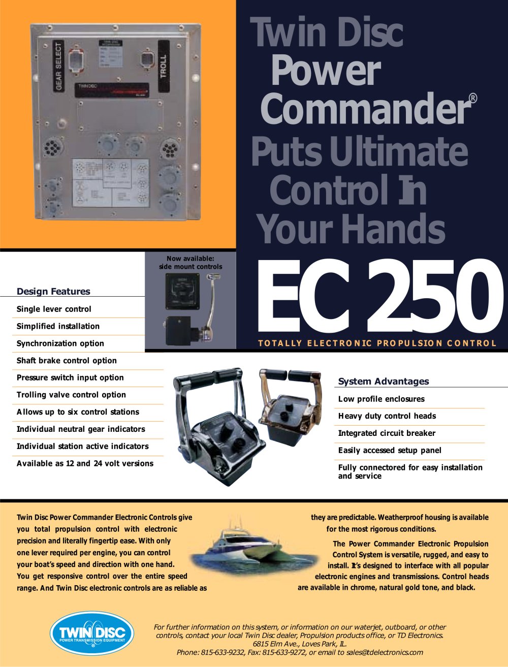 Twin Disc EC250 Electronic Controls - Twin Disc